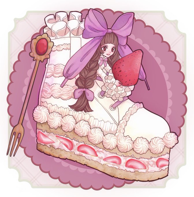 「cake ribbon」 illustration images(Latest)