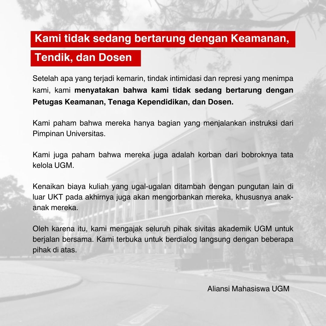 Aliansi Mahasiswa UGM tweet media