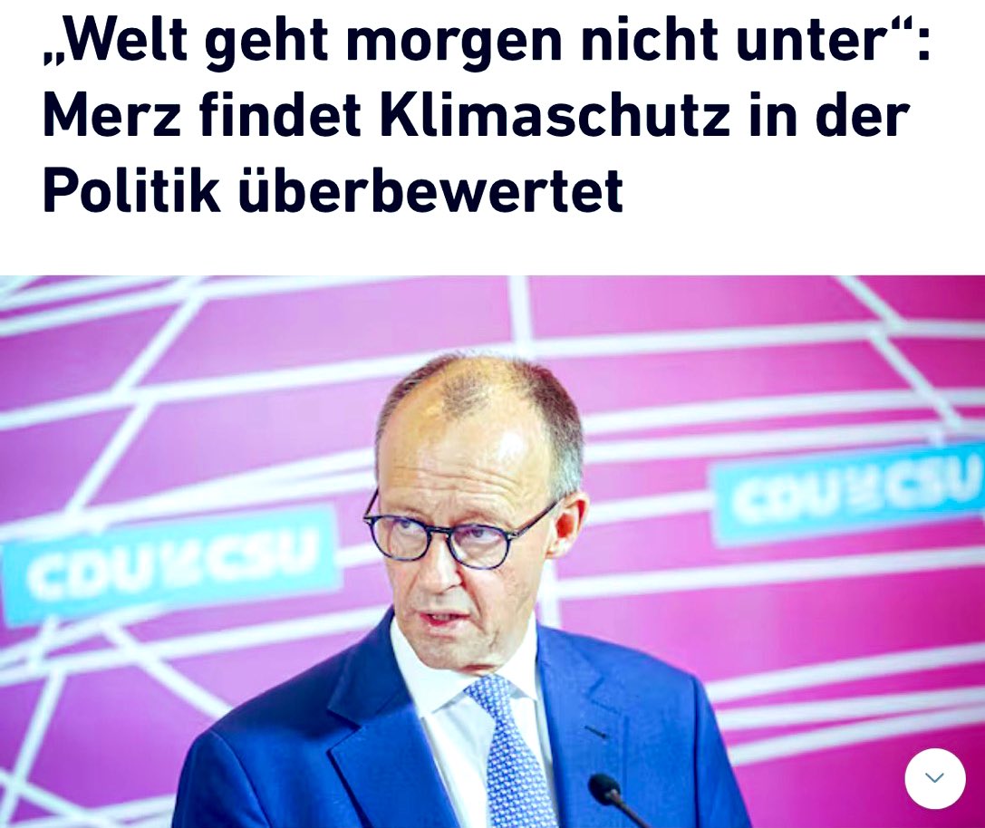 Wir dürfen nie vergessen, dass dieser Mann Kanzler werden möchte.
#Augsburg #Klimaschutz