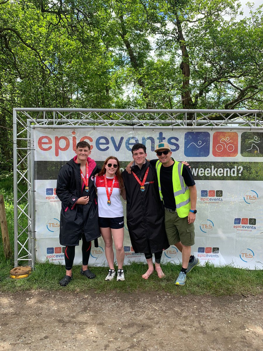 RIVI_Sport's tweet photo. So wonderful to see students past and present at the Ullswater 1500m swim this morning. Well done Harry and James, and Ellie for coming away with a 2nd place finish! 🎉 good luck to Mr Brown ahead of the sprint tri tomorrow! @RBHSBolton https://t.co/T7s12vapTd