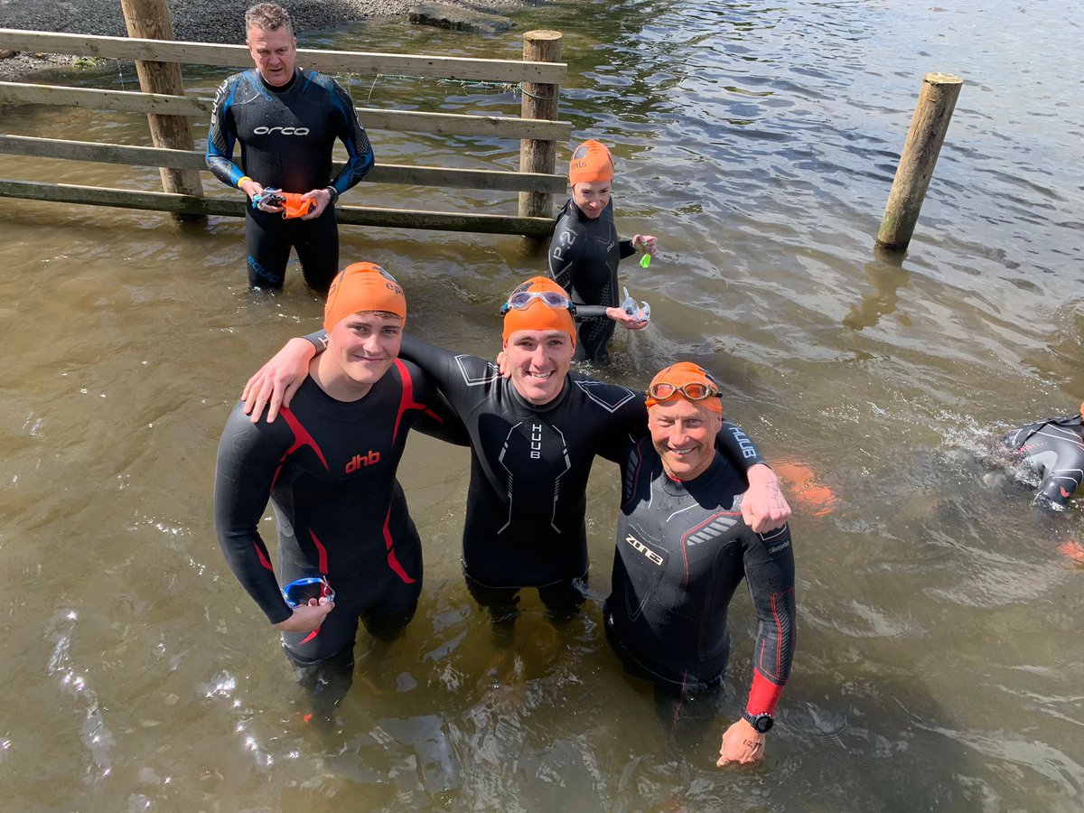 RIVI_Sport's tweet photo. So wonderful to see students past and present at the Ullswater 1500m swim this morning. Well done Harry and James, and Ellie for coming away with a 2nd place finish! 🎉 good luck to Mr Brown ahead of the sprint tri tomorrow! @RBHSBolton https://t.co/T7s12vapTd