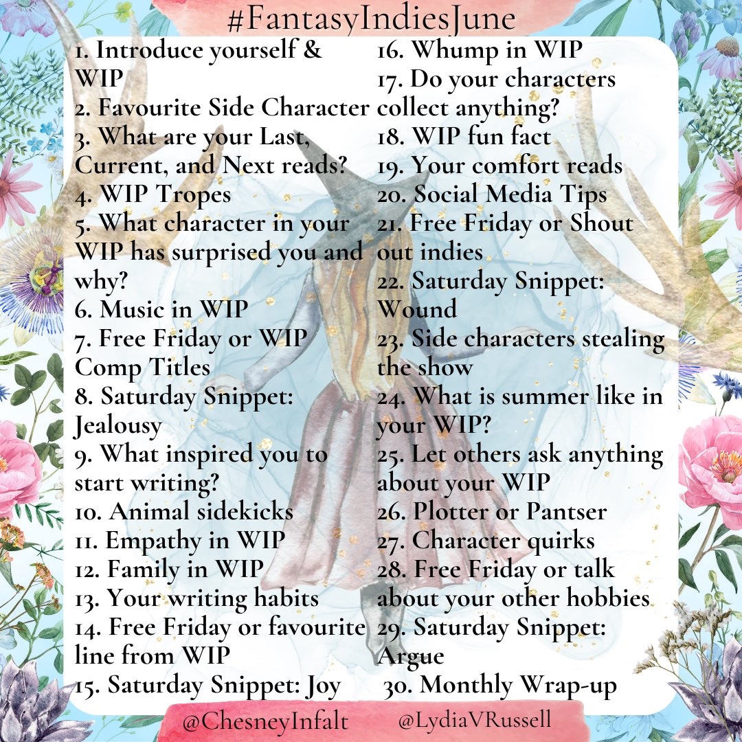 #FantasyIndiesJune @LydiaVRussell @ChesneyInfalt 
Day 1:
Hi! I’m Adri, a multi-genre author currently working on Patient Zero book 4. (zombie series)
The first draft is done, and I’m hoping to get to work editing it this month.