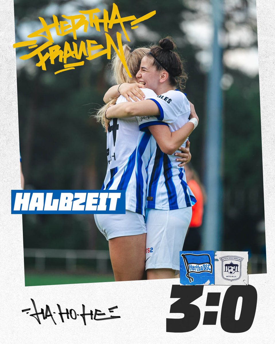 HerthaBSCFrauen's tweet photo. 45': Halbzeit in Zehlendorf. Mit einer deutlichen Führung und starkem Regen gehen wir in die Kabine.
#BSCBER #BSCFrauen I 3:0 I #HaHoHe https://t.co/UYRaOZ6bgy