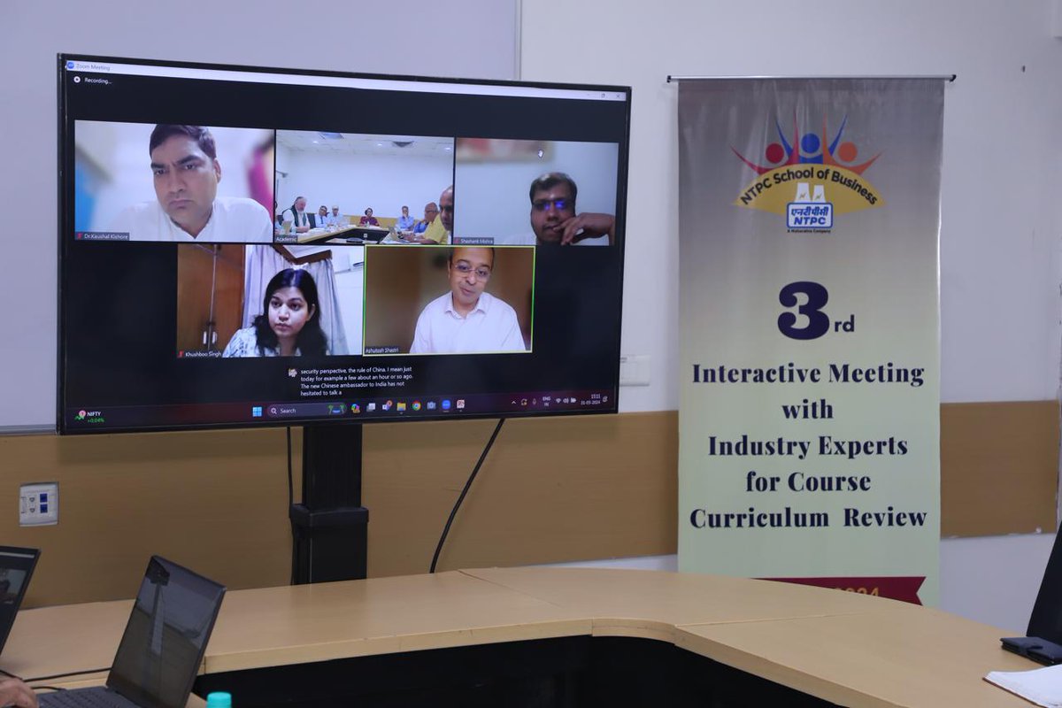 nsb_ntpc's tweet photo. 31st of May 2024 saw a watershed moment in curriculum enrichment at #NSB. Specialists from #energy sector proposed state of art augments to the #curriculum.
#CurriculumEnrichment #EnergySector #EconomicGrowth #SustainableDevelopment #Equity #BusinessModels #CoreManagement https://t.co/IVmxjI90Z0