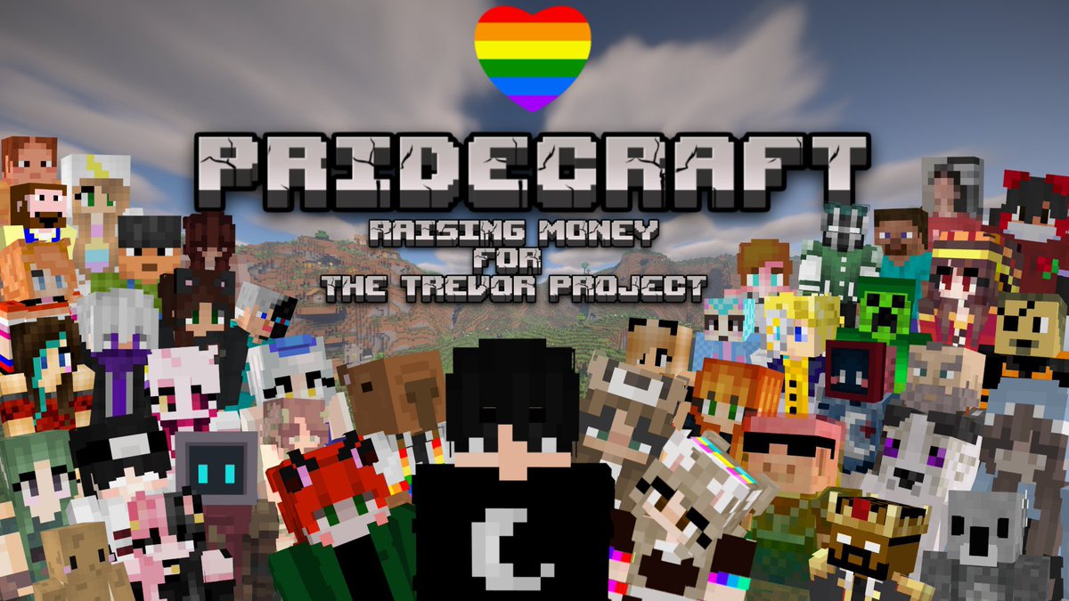 Mainey_xo's tweet photo. PRIDECRAFT HAS STARTED GUYS!!!!
WE’RE RAISING MONEY FOR THE TREVOR PROJECT!
Xal is live right now there’s donation incentives and many other things happening this month! please go and spread some love!
https://t.co/TLaAY5HsQU
#pridemonth #pridecraft #minecraft #charity https://t.co/77IMGIrhFd