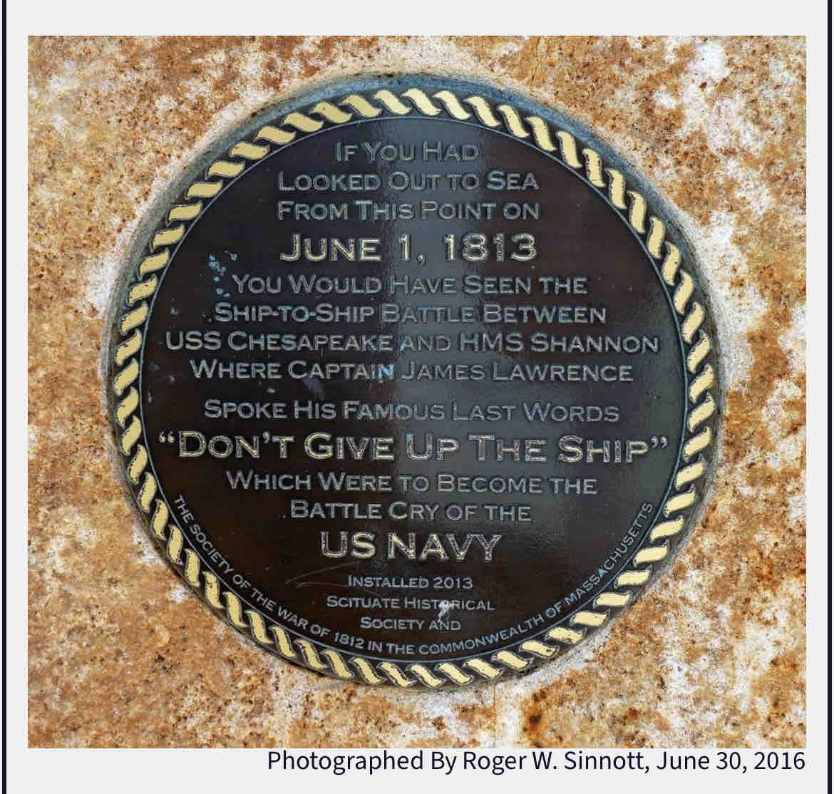 On June 1, 1813, the mortally wounded commander of the USS Chesapeake, Capt. James Lawrence, gave the order, “Don’t give up the ship” during a losing battle with the British frigate HMS Shannon in the War of 1812.  #todayinhistory
