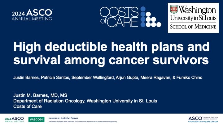 Highlight of #ASCO24: Being on stage w Dr @Barnes_J_M & giving back to back oral talks on HSR topics that have real #healthypolicy solutions. We want our work to CHANGE healthcare in the US. Insurance should not be a barrier to cancer care & survivorship. 🇺🇸We can fix this.