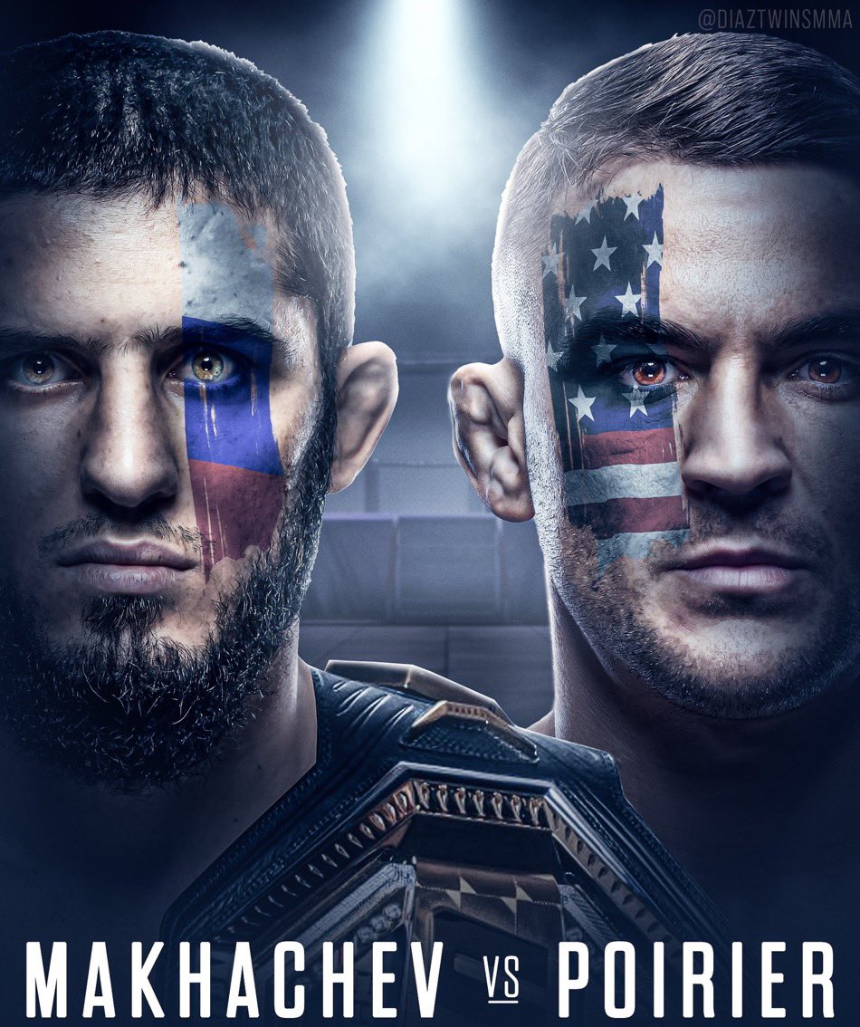 gastonreyno's tweet photo. LLEGÓ EL DÍA! Rusia vs EEUU, Dustin Poirier🇺🇸 a lo Rocky Balboa se enfrenta  a la máquina Islam Makhachev🇷🇺 en #UFC302 https://t.co/SHYt541wXC