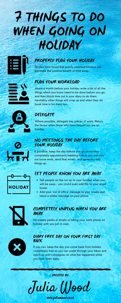Have you just come back from a few days off? Did you feel overwhelmed beforehand, and do you still feel overwhelmed now? If so, strategies for next time...

If you find this interesting, sign up here to receive more
tinyurl.com/3peuecey
#NHSPeoplePromise #JoyinWork