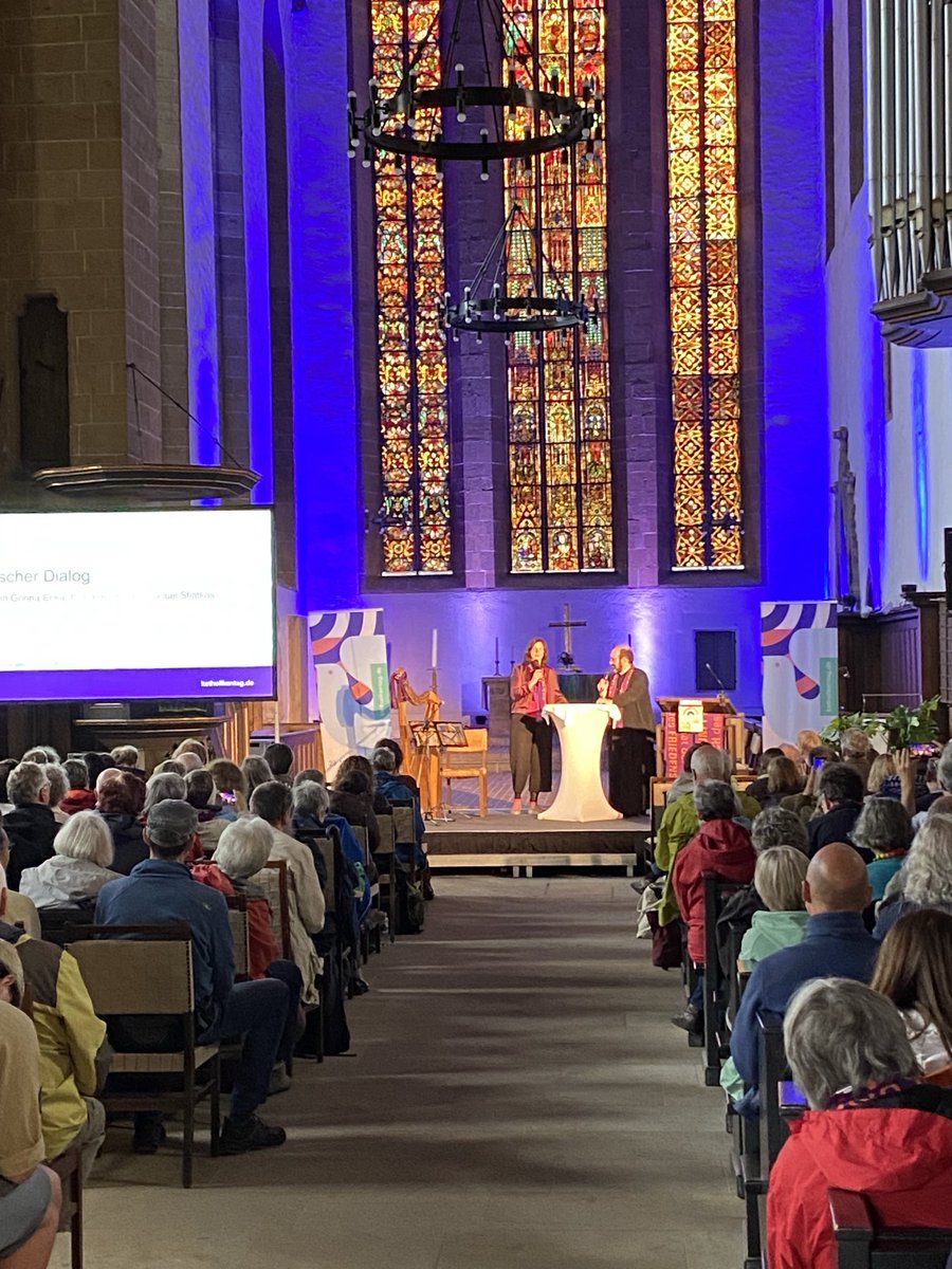 KastriotisM's tweet photo. Herzlichen Dank an ⁦@GoeringEckardt⁩ und Bischof Sfiatkos ⁦@Gr_Orth_KiGem⁩ für einen wunderbaren Dialog und für die persönliche Begegnung während des ⁦@katholikentag⁩! https://t.co/ydFxUv2WGI