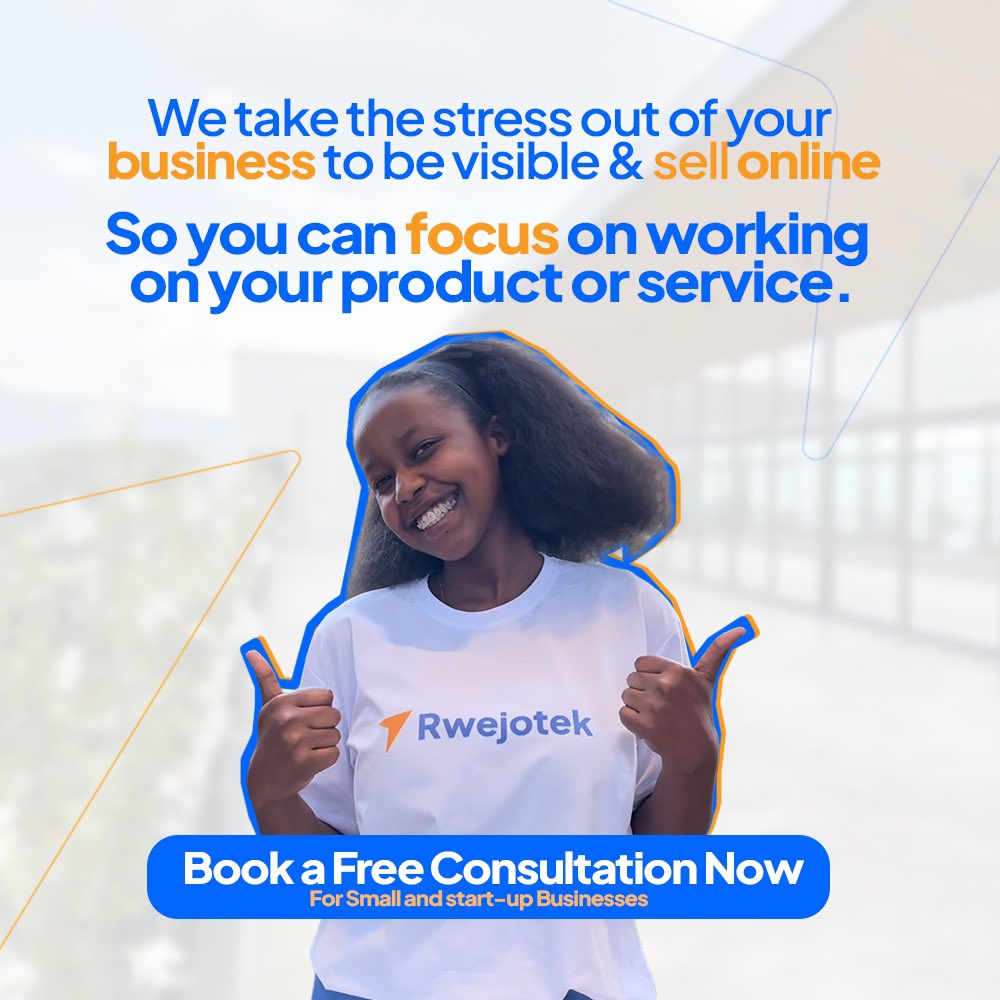 RwejoTek's tweet photo. Are you a small business owner feeling stressed about how to increase your online visibility, build trust, and boost sales? Book a free consultation today to learn how to strengthen your online presence and start selling effectively. Tag your business owner friend 👌🏾#GoDigito https://t.co/3duWQe1zmQ