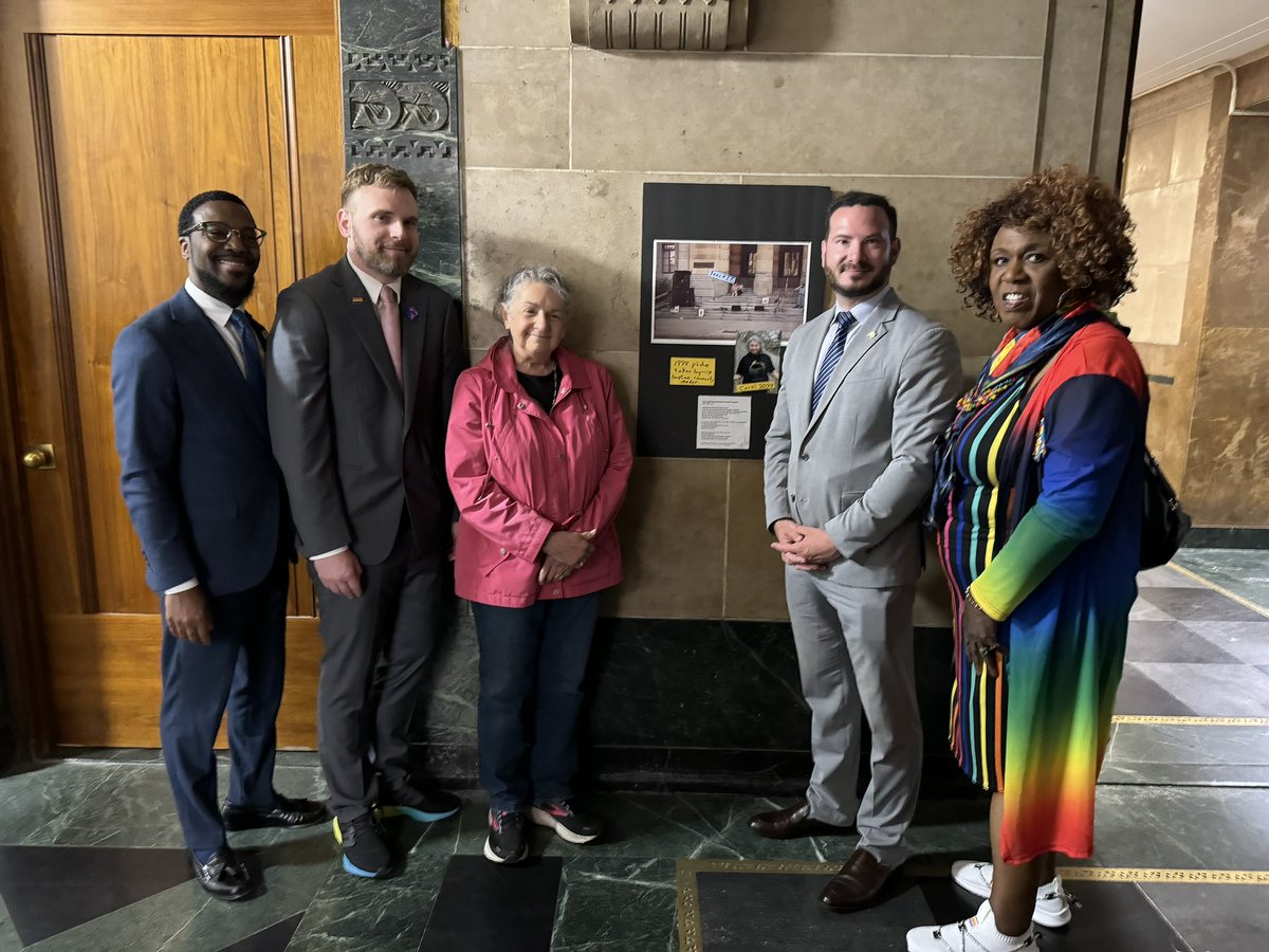 mitchnowakowski's tweet photo. Happy Pride, Buffalo! 🏳️‍🌈

This year marks the 30th anniversary of the Pride March to City Hall. I was honored to stand with those who are still with us at the Pride Flag raising this week.

Let's keep fighting for a future where everyone can live openly and authentically. #pride https://t.co/q3HqxrpSVi
