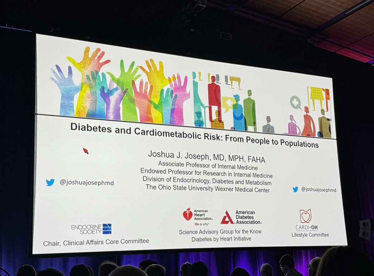 Joy Wu, MD, PhD (@joyywu) on Twitter photo A phenomenal opening plenary session at #ENDO2024 featuring <a href="/IntMedAbel/">E. Dale Abel</a> and <a href="/joshuajosephmd/">Joshua J. Joseph, MD, MPH, FAHA</a> speaking on ‘Cardiovascular Disease in Diabetes’ A phenomenal opening plenary session at #ENDO2024 featuring <a href="/IntMedAbel/">E. Dale Abel</a> and <a href="/joshuajosephmd/">Joshua J. Joseph, MD, MPH, FAHA</a> speaking on ‘Cardiovascular Disease in Diabetes’