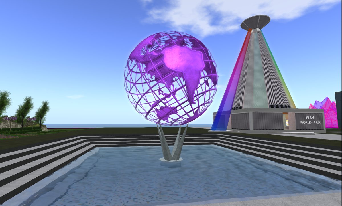 EthanWestland's tweet photo. The 2024 Relay for Life track will open to the public sometime today, with the theme "Decades of Hope". Our campsite is inspired by the 1964 World's Fair and we hope you'll come by and check it out. Work still ongoing, with one week until we RELAY! SLURL https://t.co/PfusEjGwb4 https://t.co/UnqvmPYIpE