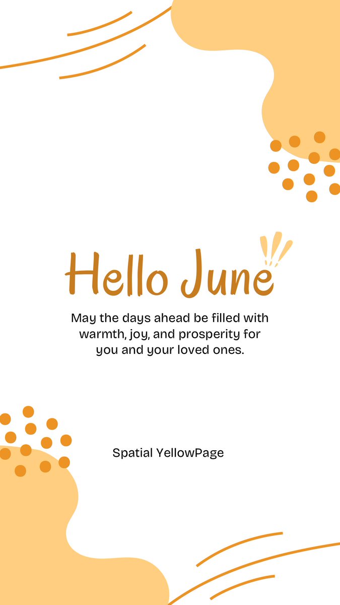 spatialYP's tweet image. Welcome to June! 
As we enter the peak of summer, let&apos;s embrace the extended daylight and vibrant energy of the season. Wishing everyone a month of productivity, growth, and meaningful achievements. 

#NewMonth
#June 
#ProfessionalGoals 
#gis