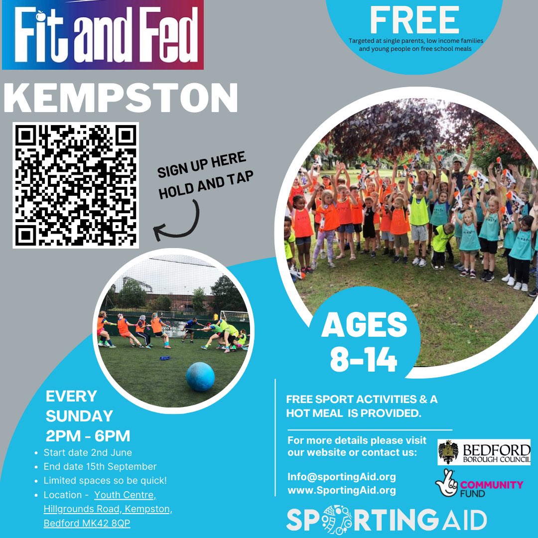 🚨 Extension 🚨 

Our fit &amp; fed project is back and starting tomorrow - make sure you tell your friends and get signed up!

See you tomorrow! 

Visit SportingAid.org for more information

Sign up now: playwaze.com/sporting-aid/c…