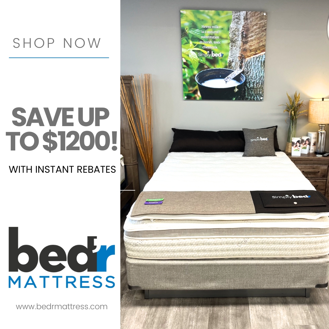 BedrMattress's tweet image. Save up to $1,200 when you shop today! Visit any of our 5 locations from 10am-6pm.

#shoplocal #organic #flippable #traditional #sleepbedr