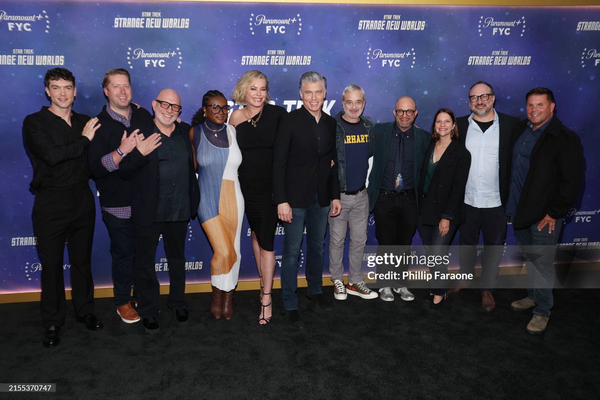 flying_lobster's tweet image. We got Getty imaged! So cool to attend the Strange New Worlds fyc with @horgandee, @kayhanley, and Tom Polce, and watch Subspace Rhapsody in front of an audience. Really the best way to see a musical. Recommend!