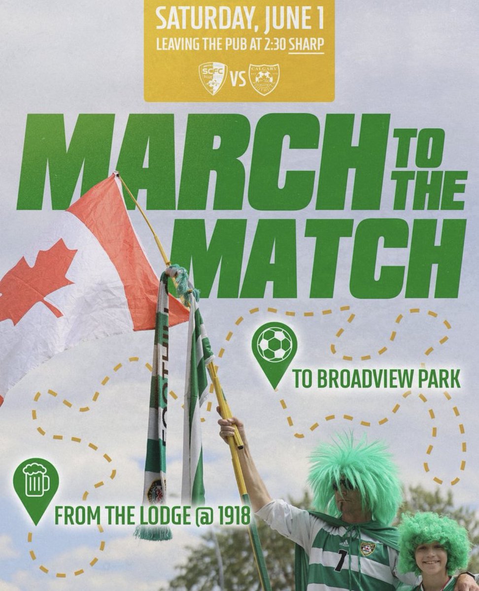 Game day! If you want the full match day experience join the Wild Roses supporters group as they March to the Match!