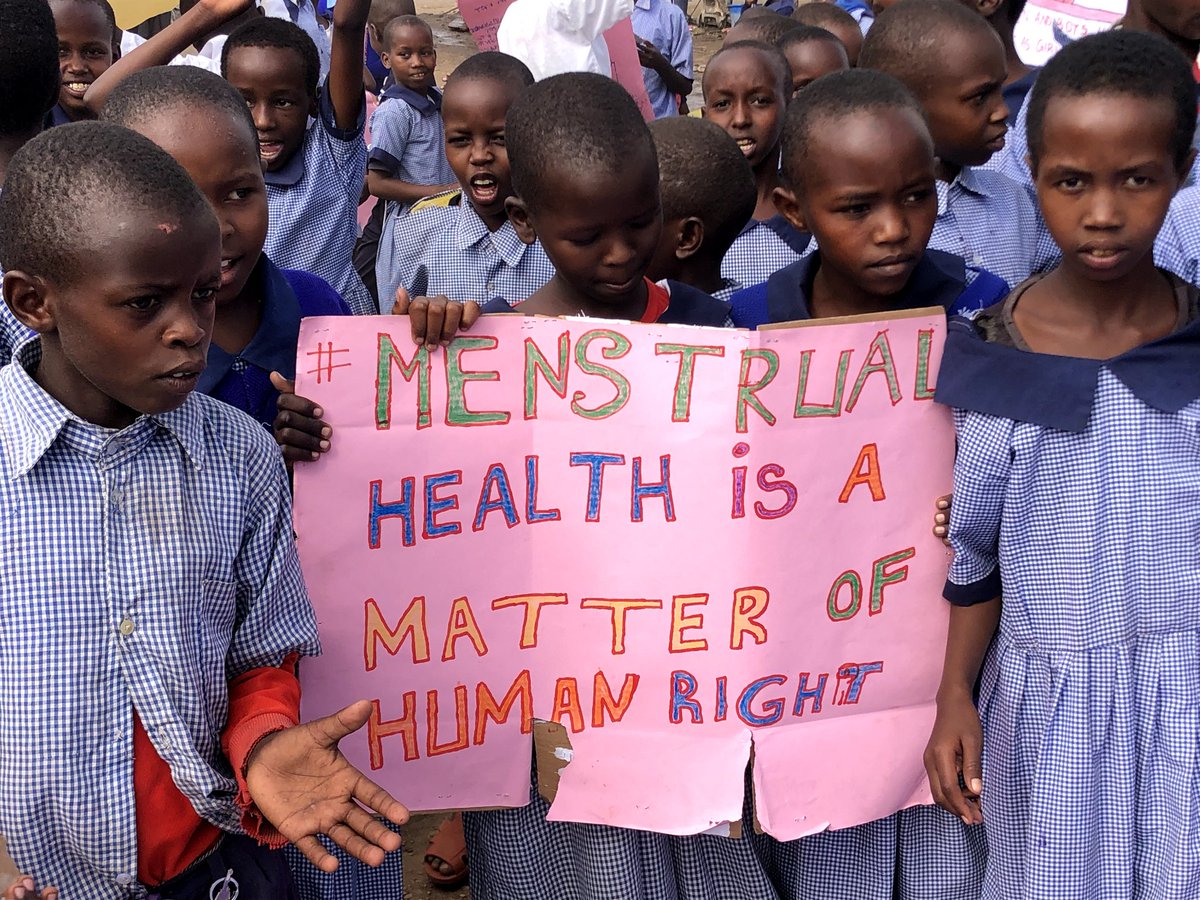 ITHMafrica's tweet photo. Students head to Oletepesi Primary School for International Menstrual Hygiene Day. Advocating for inclusivity &amp; sustainability in menstrual health with community members and guests. 

#ITHM #IMHDay #Inclusivity #Sustainability #GiftaGirlCampaign https://t.co/sXF3jc6v7J