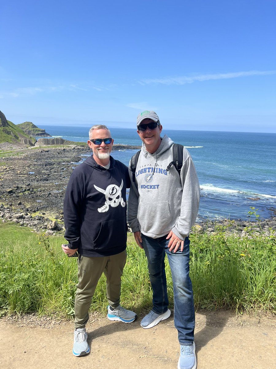 Taking #BoltsNation to the Giants Causeway 🇮🇪 
<a href="/TBLightning/">Tampa Bay Lightning</a>  #distantthunder