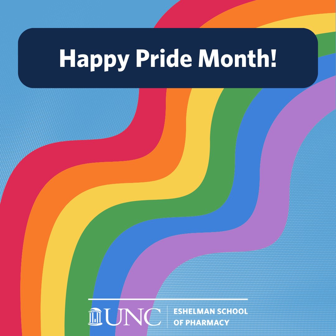 Wishing the LGBTQIA+ members of our UNC Pharmacy community a very happy Pride Month!