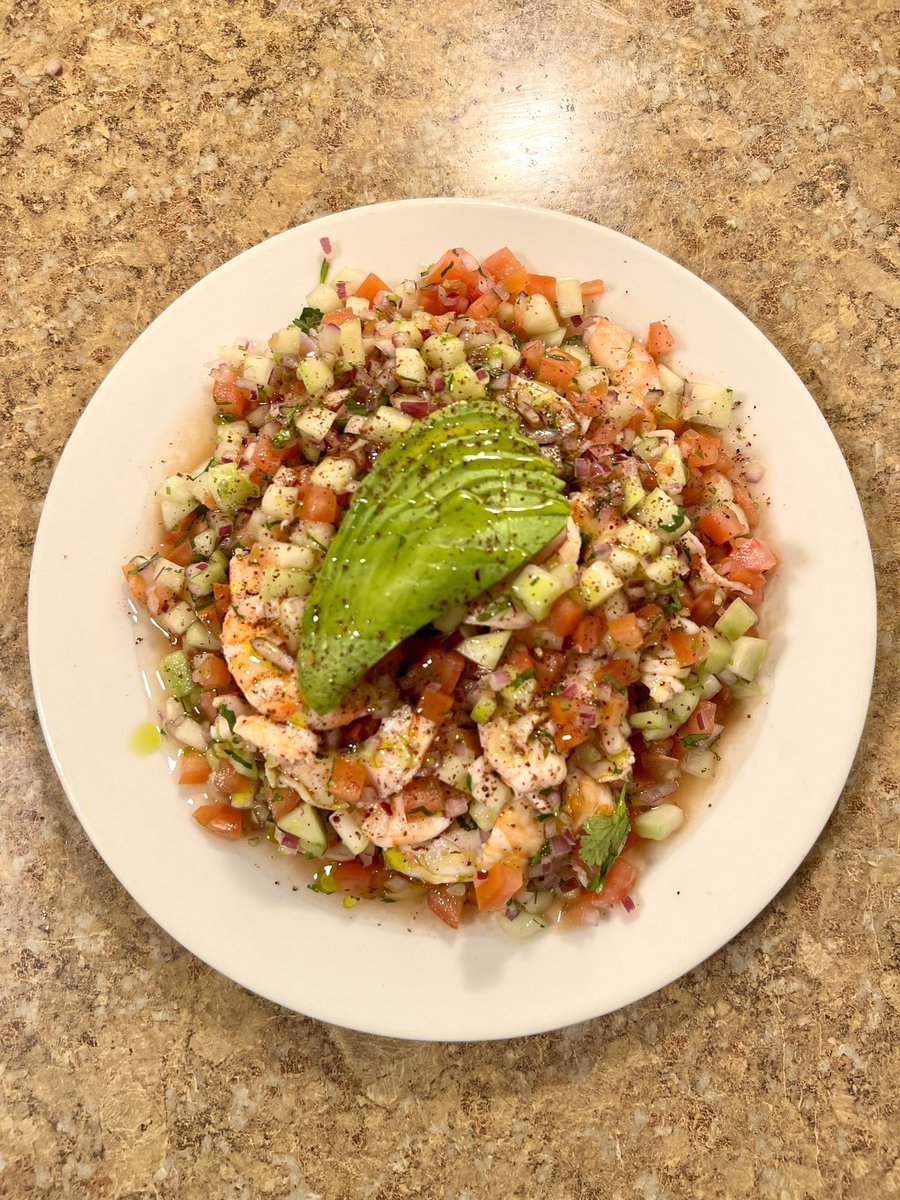davidbaran__'s tweet photo. Shrimp ceviche topped with avocado, olive oil and sumac. 

#food #cooking #seafood #foodie https://t.co/CQuctQzW28