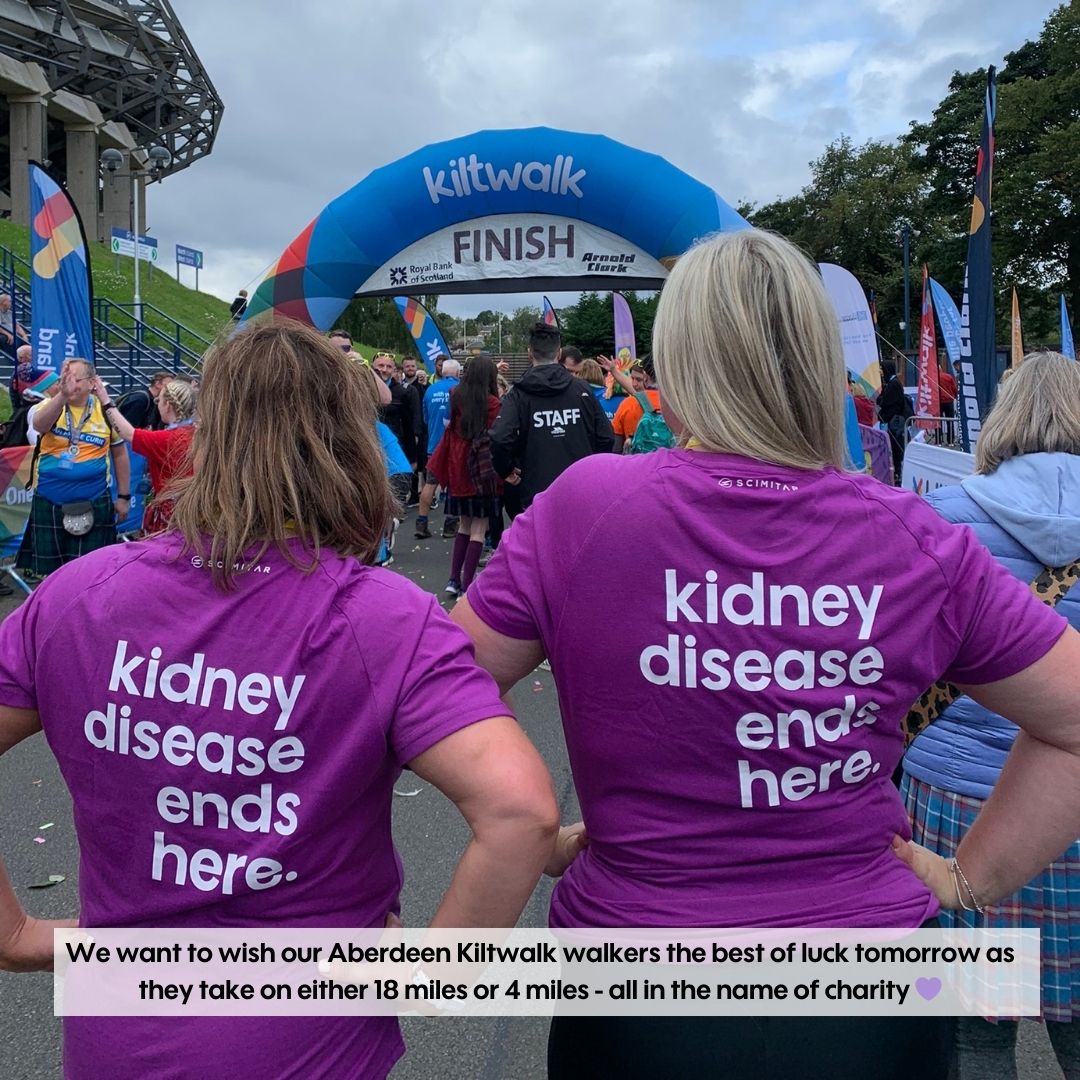 We want to wish our Aberdeen Kiltwalk walkers the best of luck tomorrow as they take on either 18 miles or 4 miles - all in the name of charity 💜

@thekiltwalk