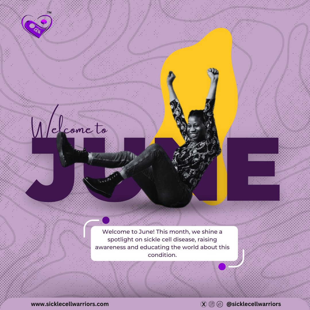 SCWarriorsInc's tweet image. Welcome to June! This month, we shine a spotlight on sickle cell disease, raising awareness and educating the world about this condition.

Click the link to donate 
paypal.com/donate?hosted_…

#sicklecellanemia #sicklcelldisease #SickleCellWarriors #sicklecellawareness #warriors