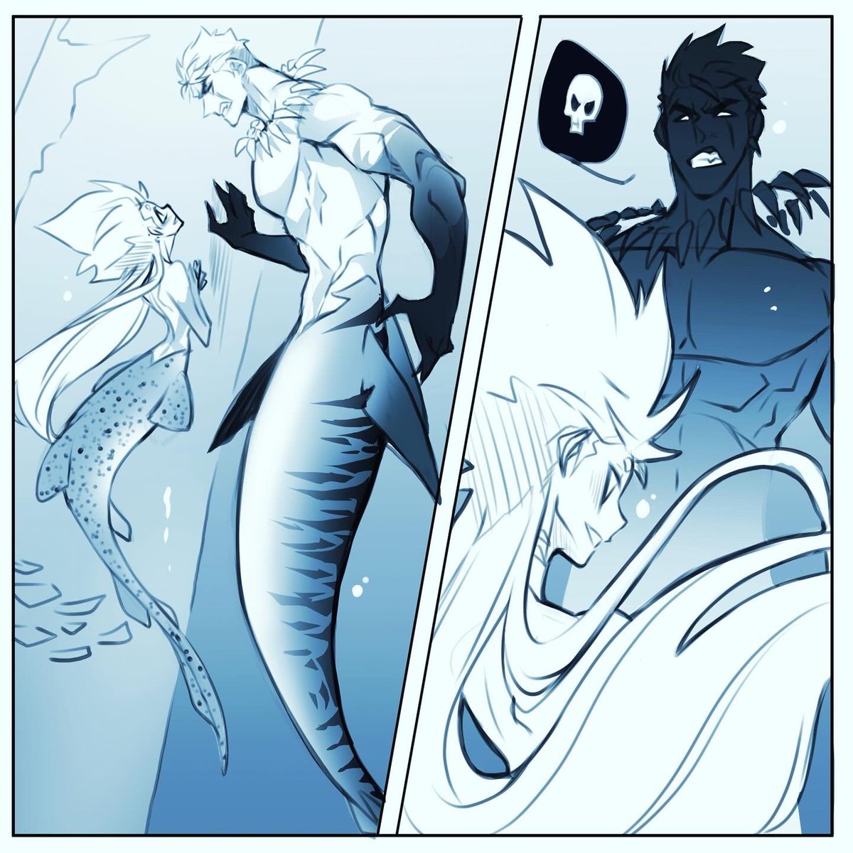 ZylkCo's tweet photo. Rasca &amp; Golieth Mermaid AU Pt. 1 (2/2) https://t.co/O41UG4sSWv