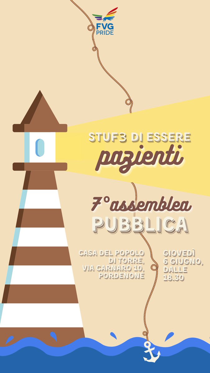 Ecco la settima assemblea pubblica di costruzione del manifesto politico di FVG Pride 2024 🚩

Parleremo di diritto alla salute psicologica, di chirurgie correttive dell’intersessualità, della gratuità dei servizi medici per persone transessuali, transgender e non-binarie.