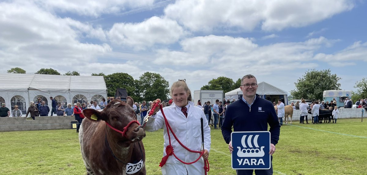Great day at Ballymoney show always nice to sponsor the youth. #Beefyounghandlers