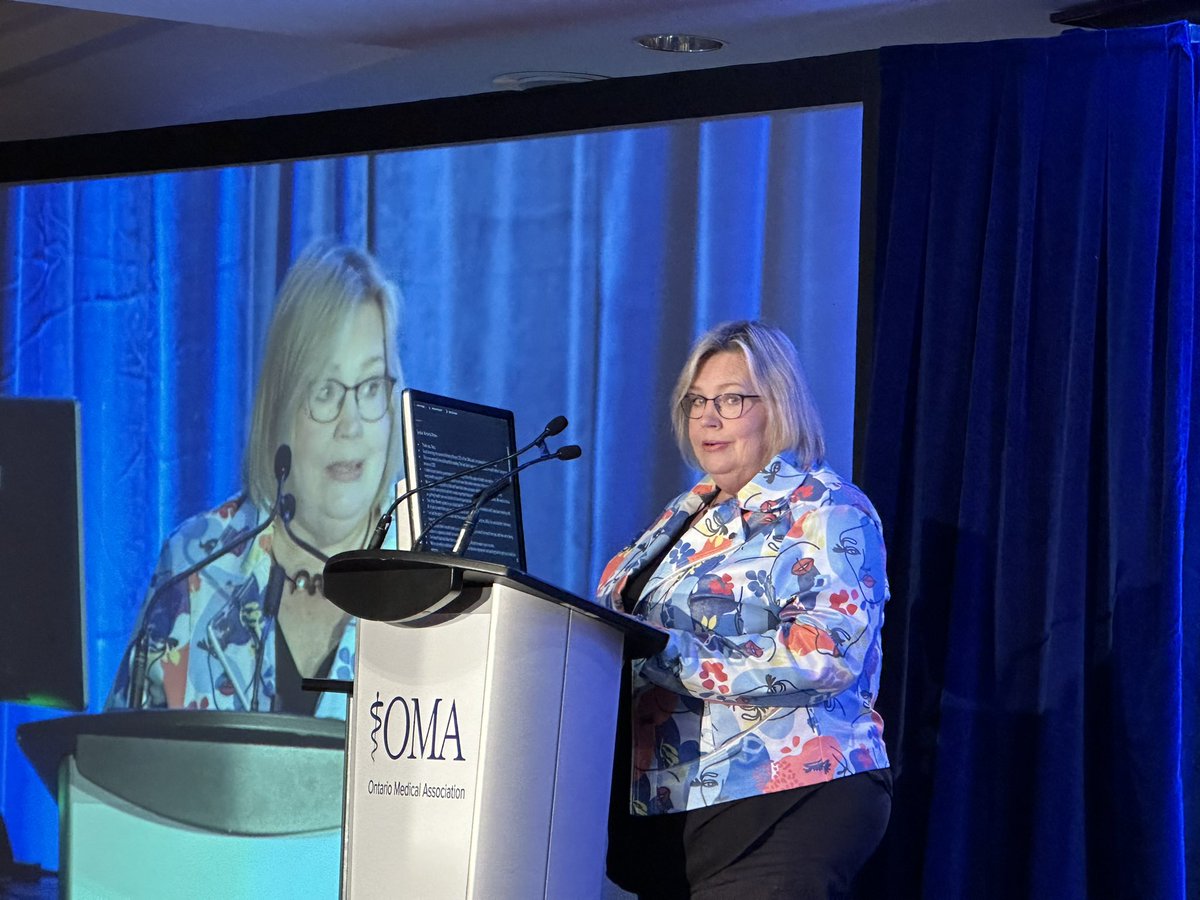 Thank you @kmoranONT for your leadership at @OntariosDoctors, the reinvigorated public advocacy, and your promise to hold this govt accountable to improve healthcare in this province and physician working conditions.