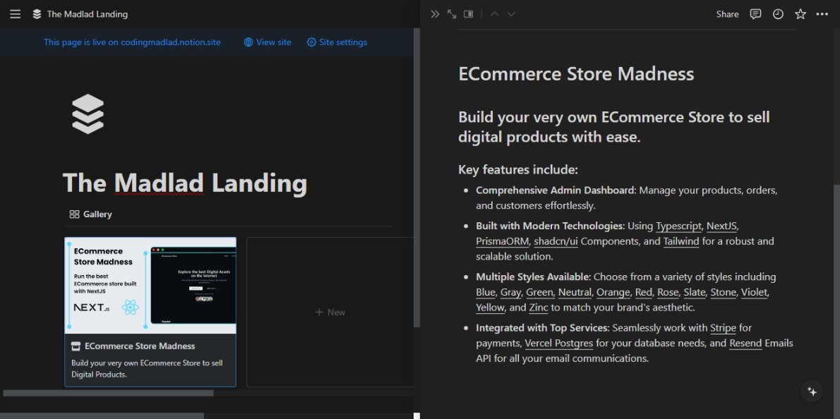 codingmadladold's tweet image. Who want&apos;s to see this turned into a Notion + Website Template Bundle?