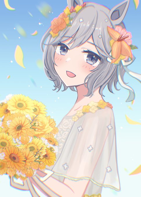「blush holding bouquet」 illustration images(Latest)