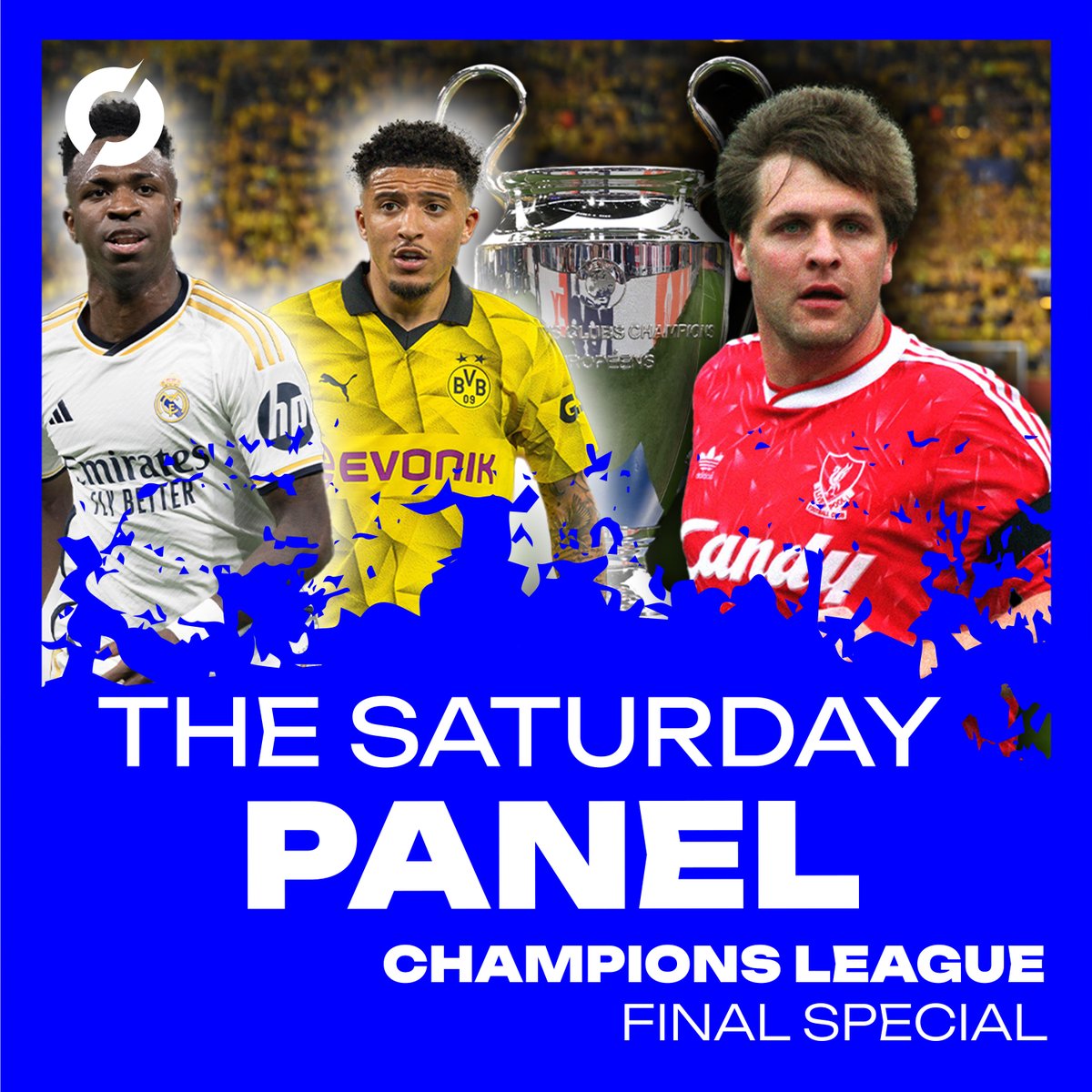 offtheball's tweet photo. 🎧 THE SATURDAY PANEL ⚽️
  
@JohnDugganSport is joined by @honigstein, Jan Mølby and Gerry Armstrong to look ahead to tonight's #UCLFinal! | #UCL

Can #BVB stun Real Madrid? | 🤔

#Electrosal | #FeelHydrated | #StayRecharged

Listen here ➡️ https://t.co/ZzRFtnrTq6 https://t.co/5X5blQD0Et