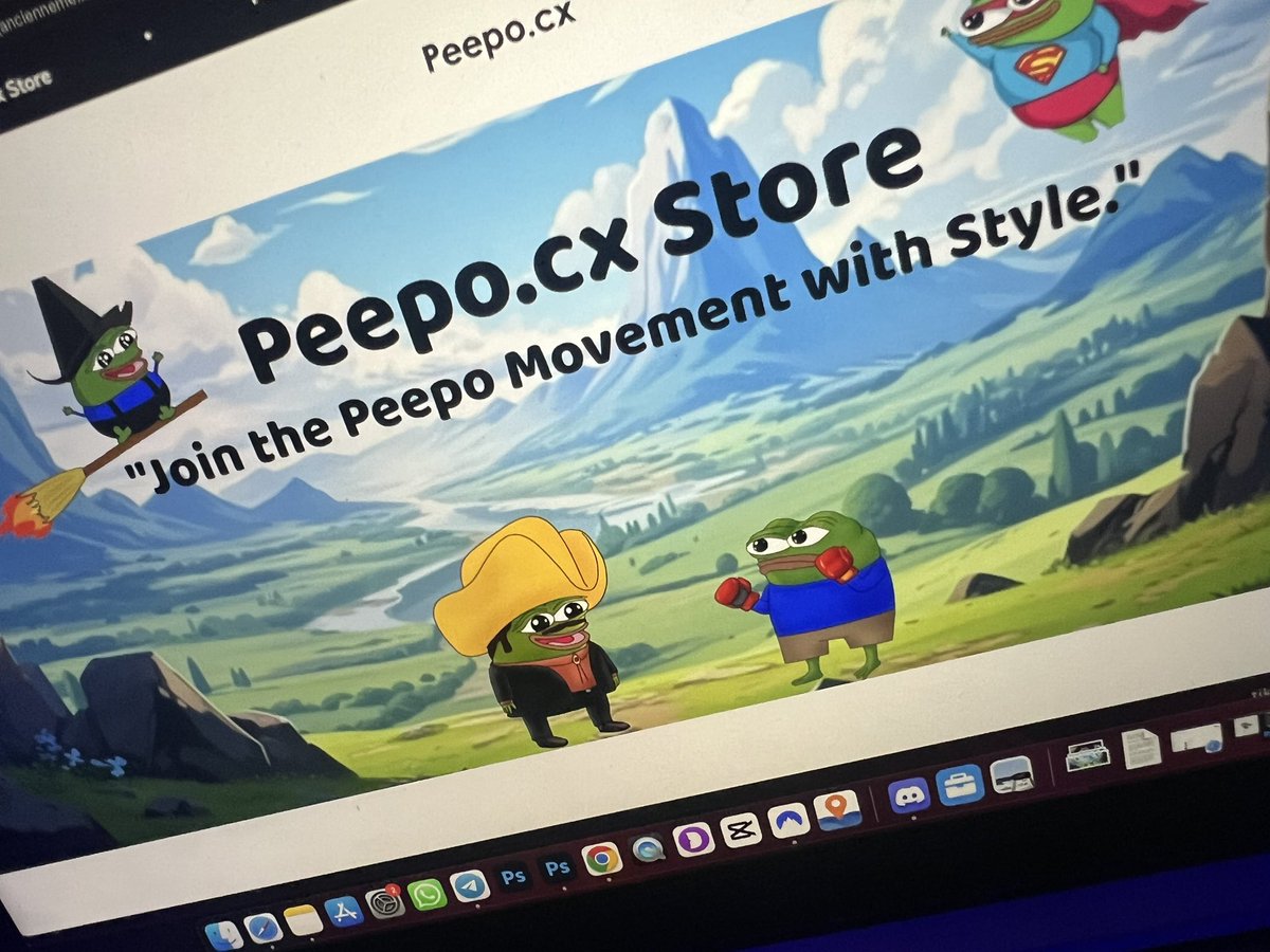 NoctisCrypto's tweet photo. 🚀 We are officially launching our E-store $peepo tomorrow (Sunday at 12 PM UTC)! 🚀

🛒 The store is already live with exclusive items. For those who want to take advantage of a 30% pre-sale discount valid only today before the official launch, DM me for the link and promo code.

🎟️ There are only 10 available!

💸 Remember, 50% of the profits will go directly into marketing, making this an exceptional way to contribute to the project's growth while rocking the Peepo style.

📈 We continue to build together and protect the bottom.

📩 I’m looking forward to your DMs!