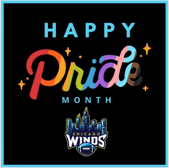 🌈 Happy Pride Month from the Chicago Winds! 🎉 Let's celebrate love, diversity, and unity together. We're proud to stand with the LGBTQ+ community today and every day. #PrideMonth #ChicagoWinds #LoveIsLove #ridethewind