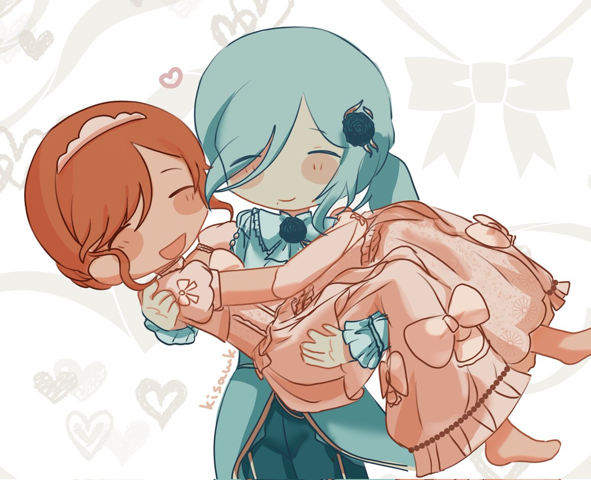 kisawk's tweet photo. MINOSHIZU GETTING MARRIED!!!
#prsk_fa #みのしず 🍀💧 https://t.co/EulQoeUclh