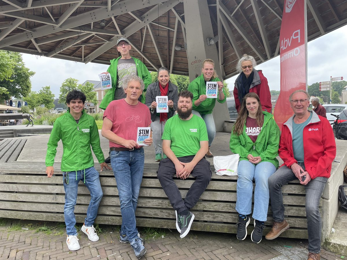 Linkse samenwerking 🤝 samen met <a href="/PvdaOmmen/">Pvda-Ommen</a> hadden we een mooie campagne-middag ❤️💚