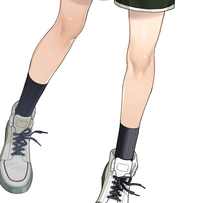 久しぶりに膝小僧描いた 
