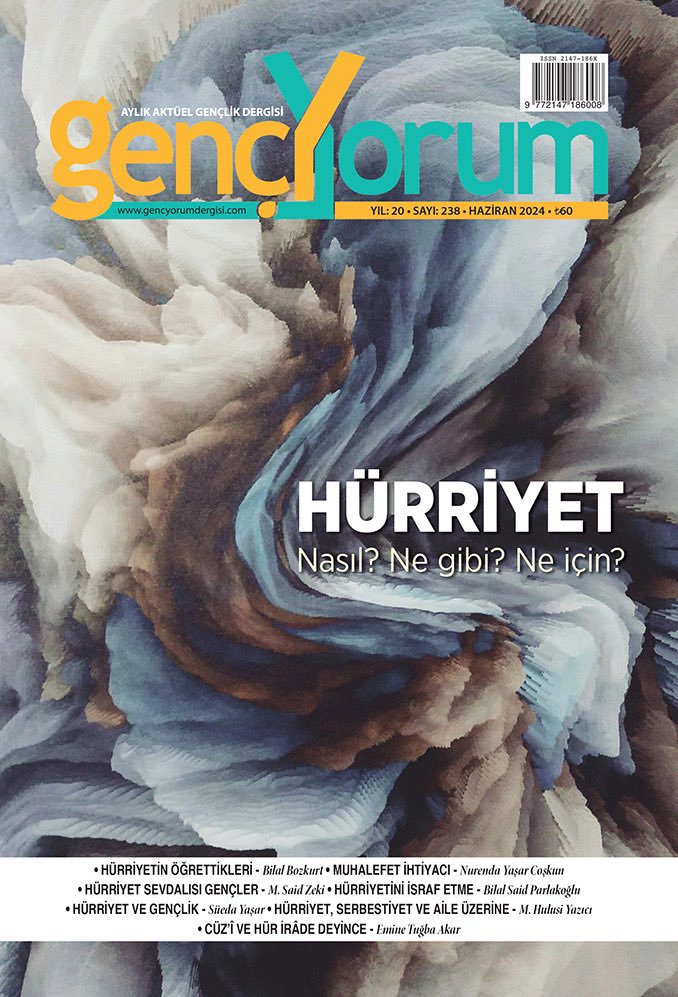 📣 2024 Haziran sayımız çıktı! 📣

HÜRRİYET
Nasıl? Ne gibi? Ne için?

gencyorumdergisi.com/2024/06/2024-h…

Ayrıntılar Haziran sayımız ve web sitemizde…

#dergi #gencyorum #haziran #hürriyet #özgürlük
