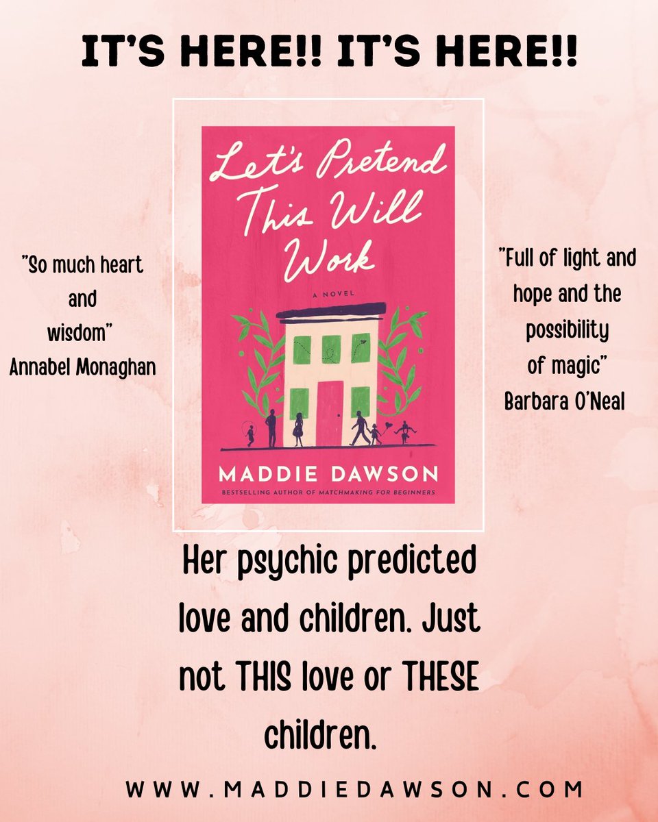 I am so excited! Today is the publication day for my 11th novel, LET'S PRETEND THIS WILL WORK, a love story about a cooperative daycare in the 1980s. Close to my heart! And (be still, my heart) already an Amazon bestseller in Women's Humorous Fiction. amzn.to/3V1X07X