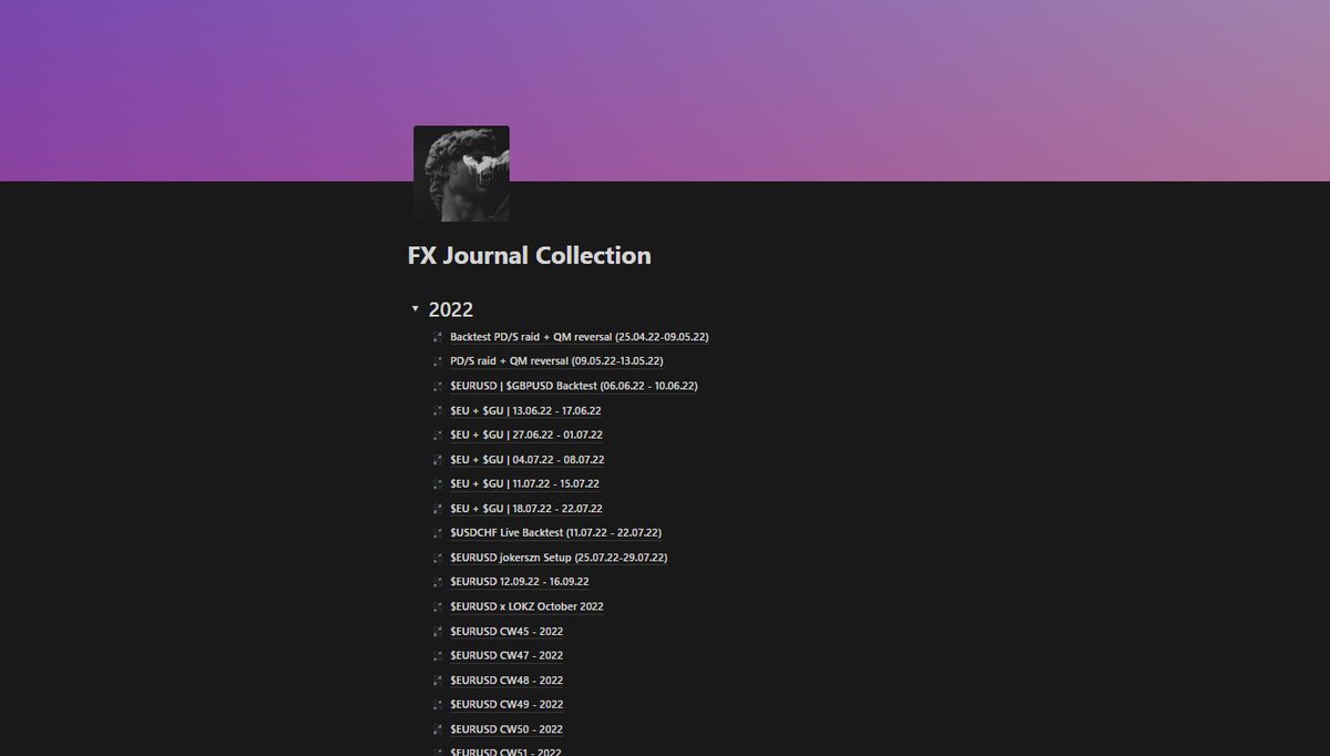 joker_szn's tweet image. you can find a link to all my 3 public trading models in my bio

if there's enough engagement with this post I will publish my journal collection to the public again

solely in those backtests, there is more value to be found than in 99% of paid content out there