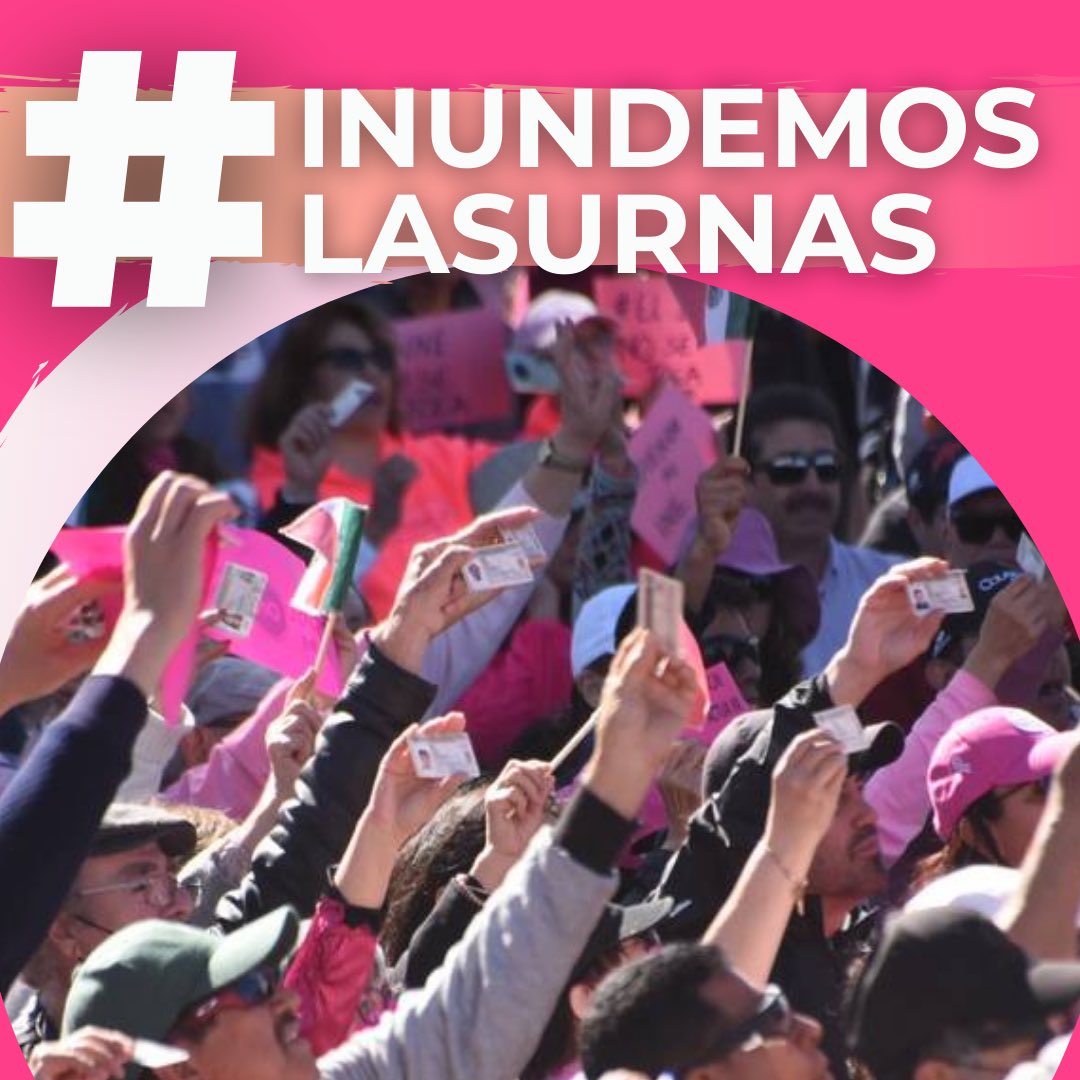 Ya todo preparado para que mañana todos los mexicanos #InundemosLasUrnas y cambiemos a México 🇲🇽🫱🏻‍🫲🏽🗳️