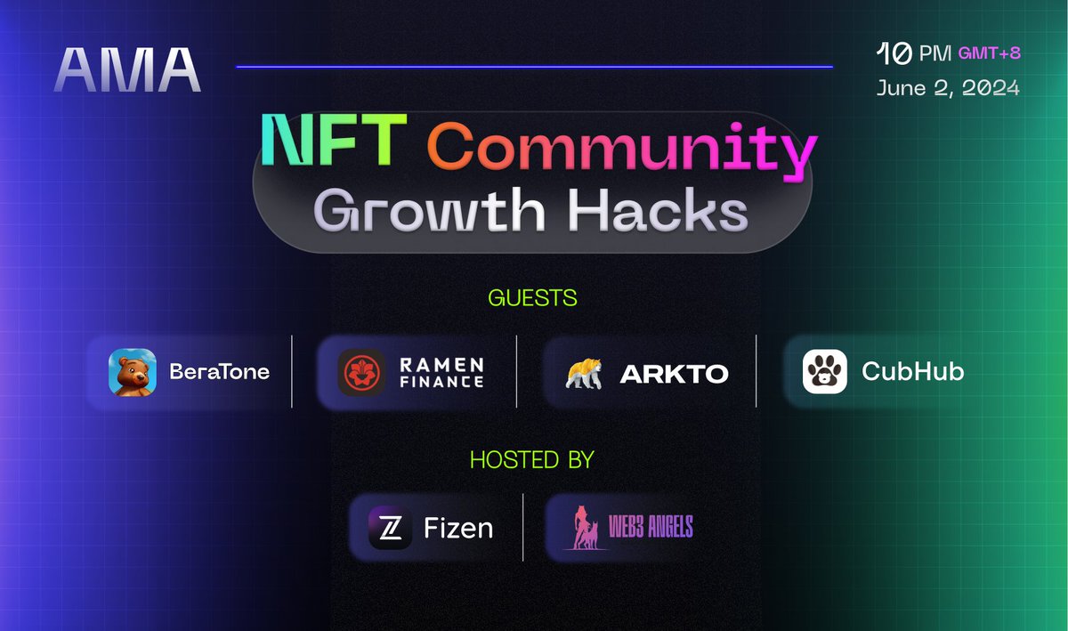 Fizen Super App - Pay for Everything With Crypto (@fizenapp) on Twitter photo ๐จ Ready to munch on some delicious insights this Saturday as we dish out the juiciest tips for "NFT Community Growth Hacks" with our co-host <a href="/Web3Angels/">Web3 Angels</a>
Meet our fabulous speakers:
๐ <a href="/ramen_finance/">Ramen ๐</a> - the powering liquidity with the ecosystem (3,3) launchpad protocol on ๐จ Ready to munch on some delicious insights this Saturday as we dish out the juiciest tips for "NFT Community Growth Hacks" with our co-host <a href="/Web3Angels/">Web3 Angels</a>
Meet our fabulous speakers:
๐ <a href="/ramen_finance/">Ramen ๐</a> - the powering liquidity with the ecosystem (3,3) launchpad protocol on