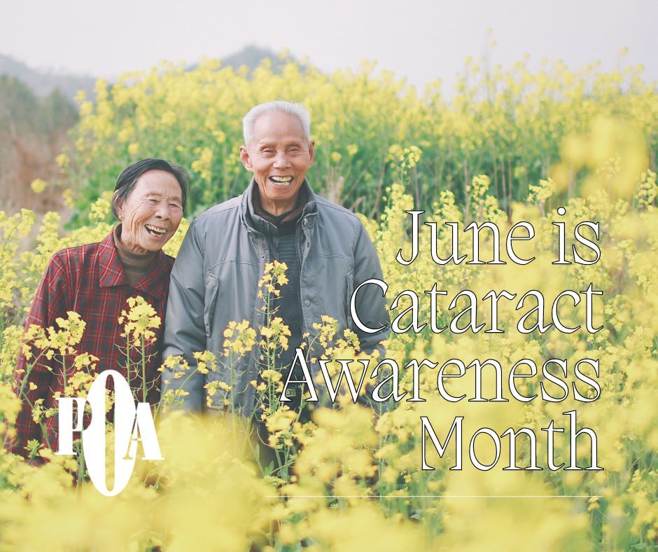 June is Cataract Awareness Month! 
  
Symptoms of cataracts include cloudy vision, poor night vision, glare and halos, sensitivity to light, prescription changes, needing brighter light for reading, yellow tint or reduced intensity of colors, and double vision.

#cataracts #eyes