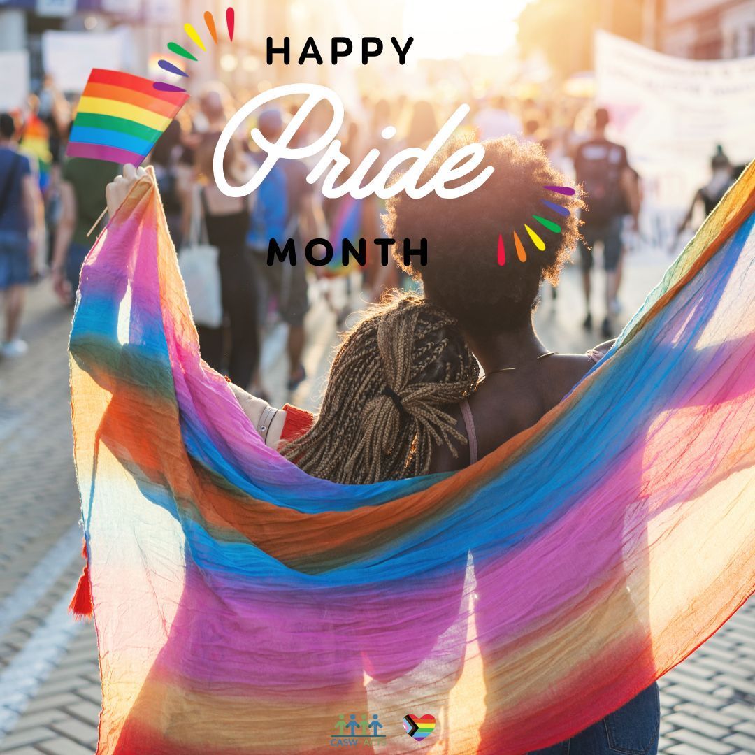 Happy Pride Month!
For social workers, Pride Month serves as a time to deepen understanding, advocate for care and safety, support equitable policies, build connections, and provide affirming care to clients. 🏳️‍🌈 🏳️‍⚧️ #Pride2024 #HappyPrideMonth