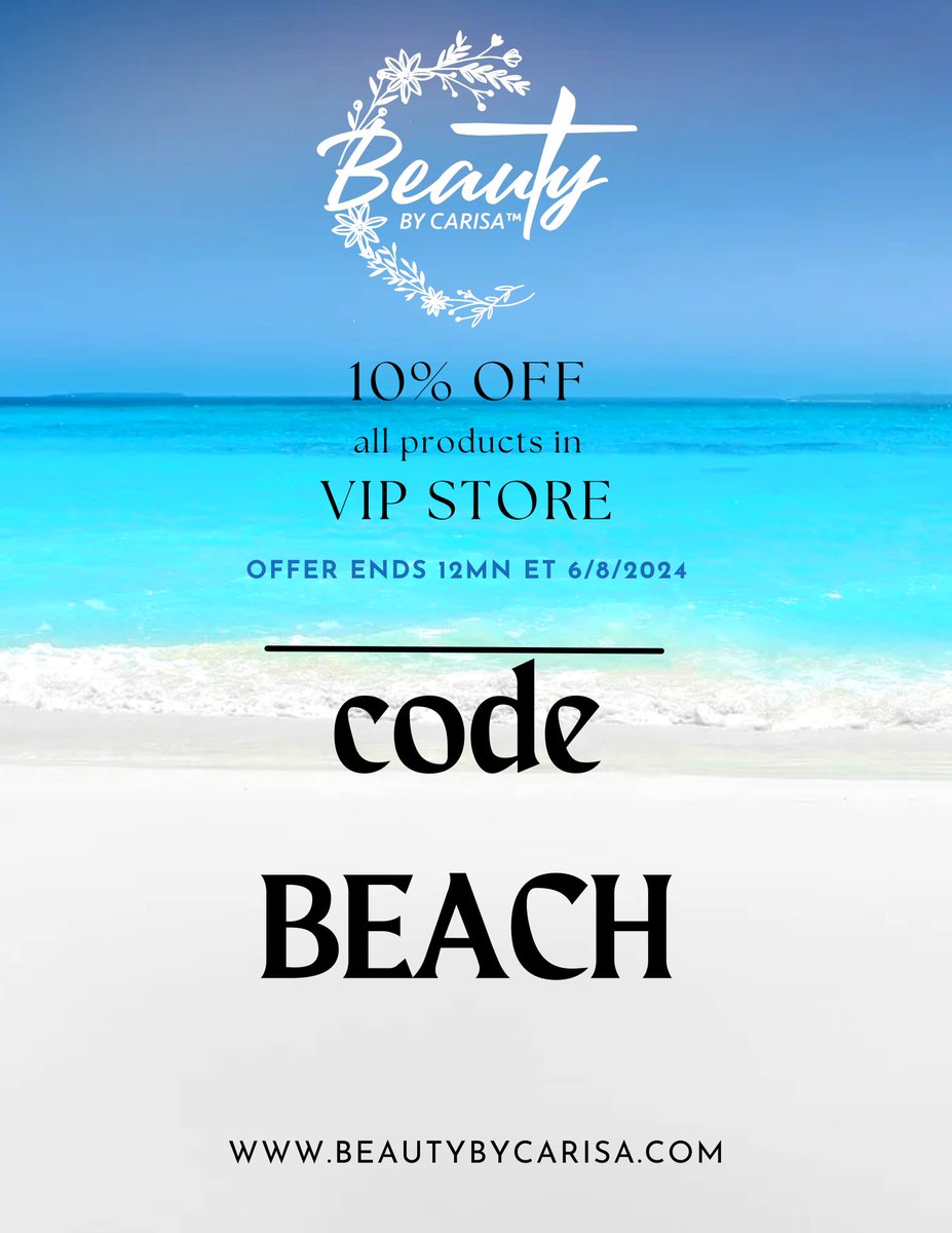 BeautyByCarisa's tweet image. GOOD MORNING!! All products in the VIP STORE are 10% OFF using code BEACH (offer ends 6/8/24)

VIP STORE door is right here ⤵️

beautybycarisa.com/vip-store

Go to beautybycarisa.com ⤵️

beautybycarisa.com/home

Click JOIN VIP at the top of that page to join our #VIPFAMILY