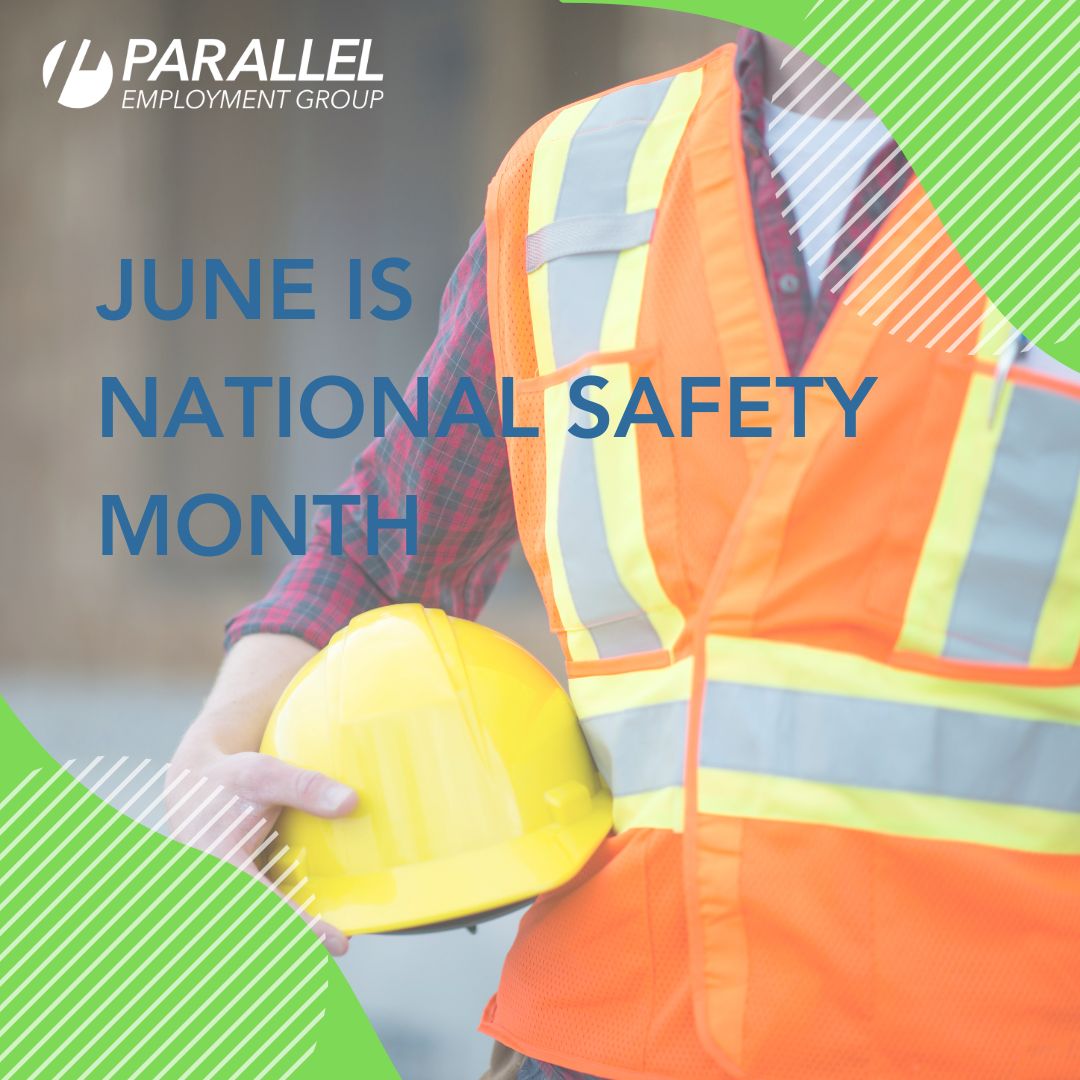 Parallel_Group's tweet image. June is National Safety Month 🦺 Parallel Employment would like to remind you to “dare to be aware.” Stay alert and pay attention to your surroundings, especially when operating machinery or lifting heavy objects ⚠️

Stay safe #TeamParallel